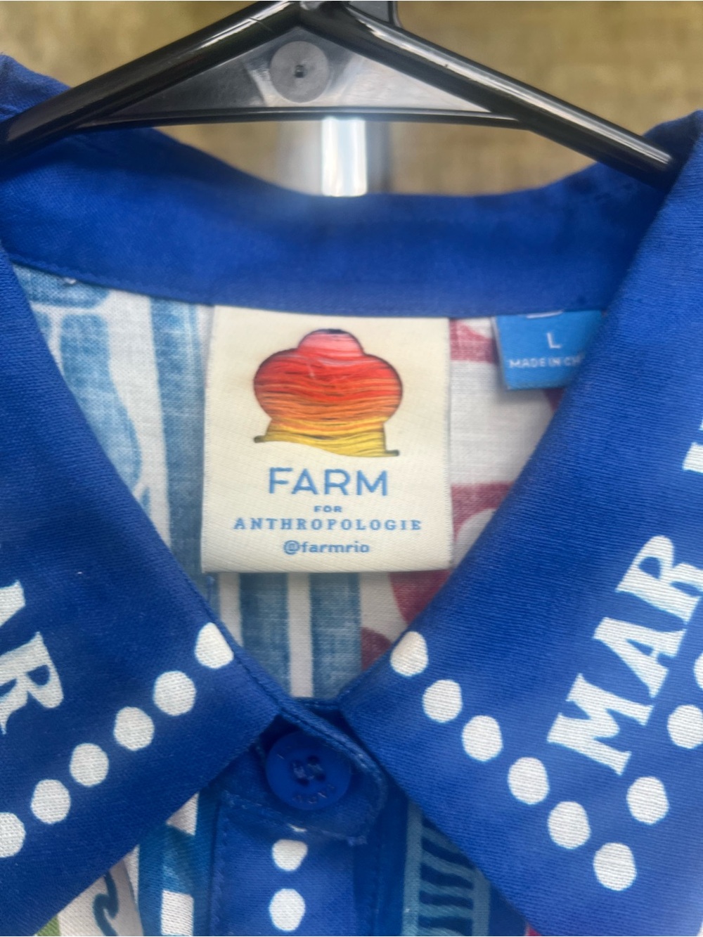 Farm Rio x Anthropologie Destination
Linen Blend Romper Beach Stamps Large - Picture 6 of 6